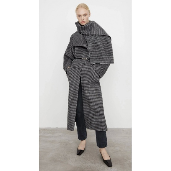 LAST CHANCE TODAY Toteme Black and White Checkered Annecy Coat | XS - Picture 2 of 11